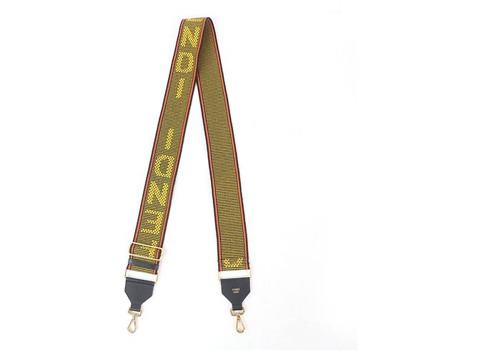 Fendi Strap Sie Leder Schultergurt Mehrfarben - Ansicht 3
