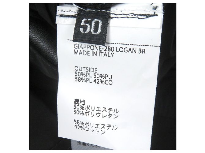 Autre Marque Waschbare Tech-Leder-Hoodie auf Sonderbestellung Emmeti BR Schwarz - Ansicht 7