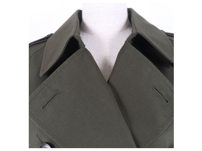 Abrigo Trench Coach Abrigo Trench Largo Beige Caqui - vista 4