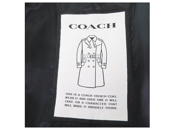 Abrigo Trench Coach Abrigo Trench Largo Beige Caqui - vista 8