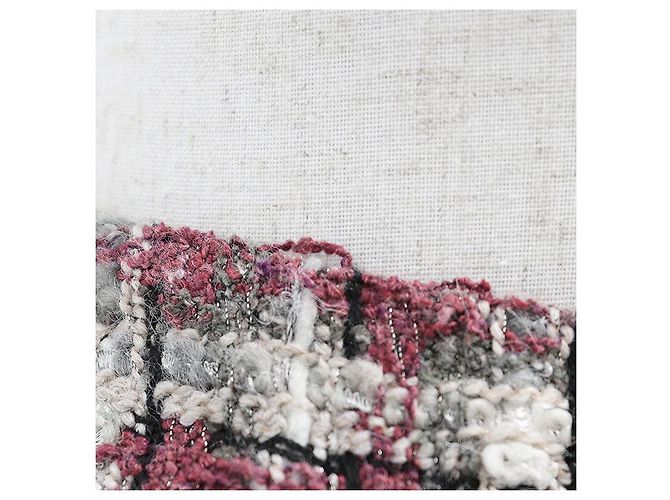 Conjunto de piel de conejo de tweed de Chanel Castaño Roja - vista 8