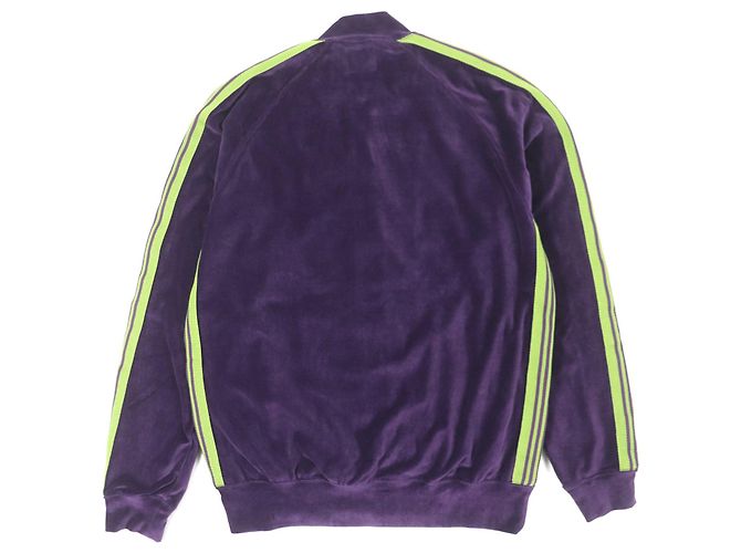 Autre Marque Needles R.C. Track Jacket Bestickte Veloursjacke Lila - Ansicht 3