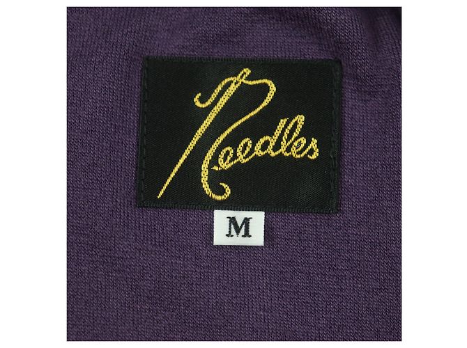 Autre Marque Needles R.C. Track Jacket Bestickte Veloursjacke Lila - Ansicht 8