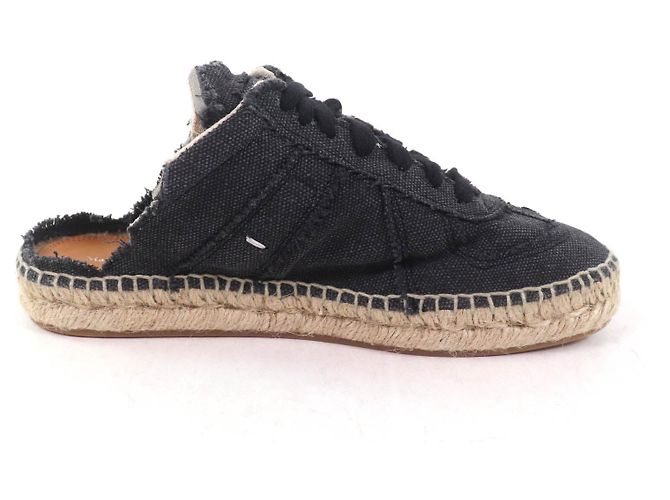 Maison Martin Margiela Espadrillas con lacci in denim Maison Margiela 22 S38WS0192 Nero - vista 6