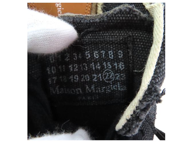Maison Martin Margiela Espadrillas con lacci in denim Maison Margiela 22 S38WS0192 Nero - vista 9