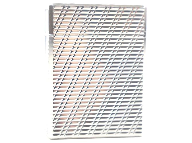 Autre Marque Dupont Line 1 Check Pattern Lighter Silvery - view 2