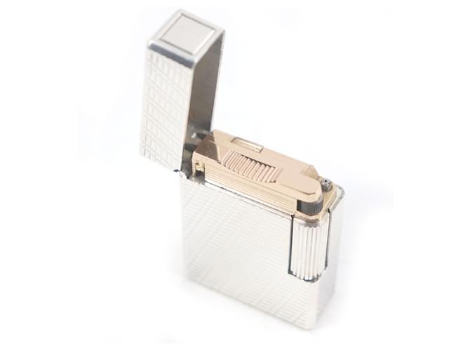 Autre Marque Dupont Line 1 Check Pattern Lighter Silvery - view 3