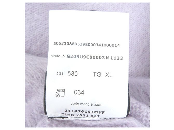 Moncler Genius 7 Fragment GIROCOLLO TRICOT Tejido Púrpura - vista 11