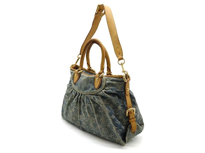 Borsa 2 in 1 in denim Monogram Neo Cabby di Louis Vuitton Blu - vista 2