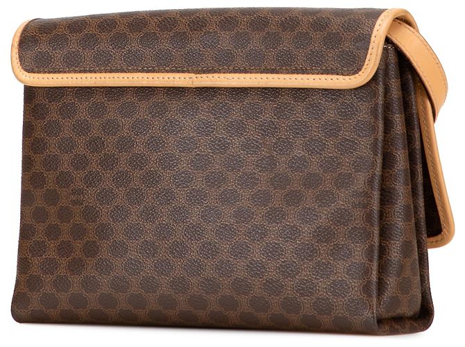 Céline Bandolera de lona recubierta Macadam marrón de Celine Castaño - vista 2