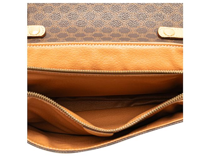 Céline Bandolera de lona recubierta Macadam marrón de Celine Castaño - vista 4