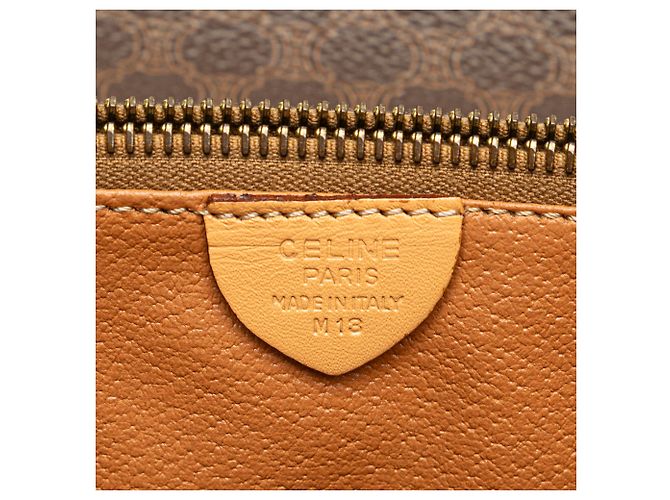 Céline Bandolera de lona recubierta Macadam marrón de Celine Castaño - vista 6