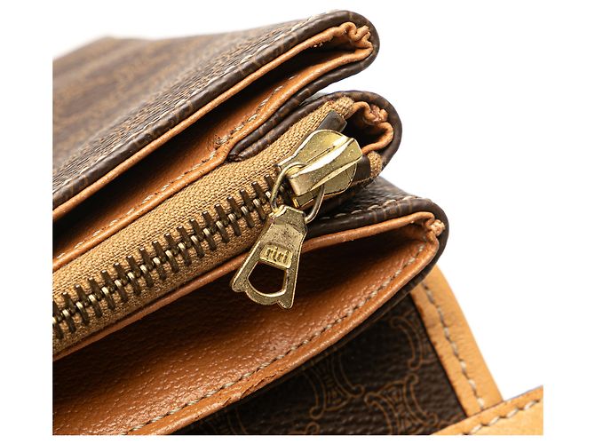 Céline Bandolera de lona recubierta Macadam marrón de Celine Castaño - vista 7
