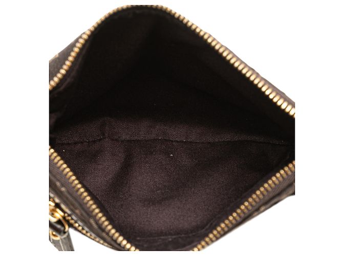 Mini Pochette Accessoires Mini Lin Monogramm Braun Louis Vuitton Dunkelbraun - Ansicht 4