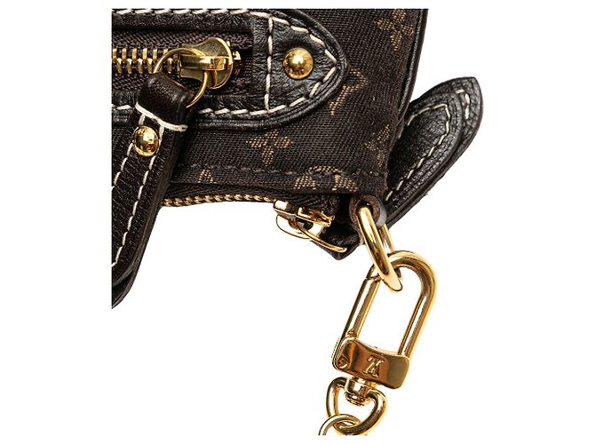 Mini Pochette Accessoires Mini Lin Monogramm Braun Louis Vuitton Dunkelbraun - Ansicht 9