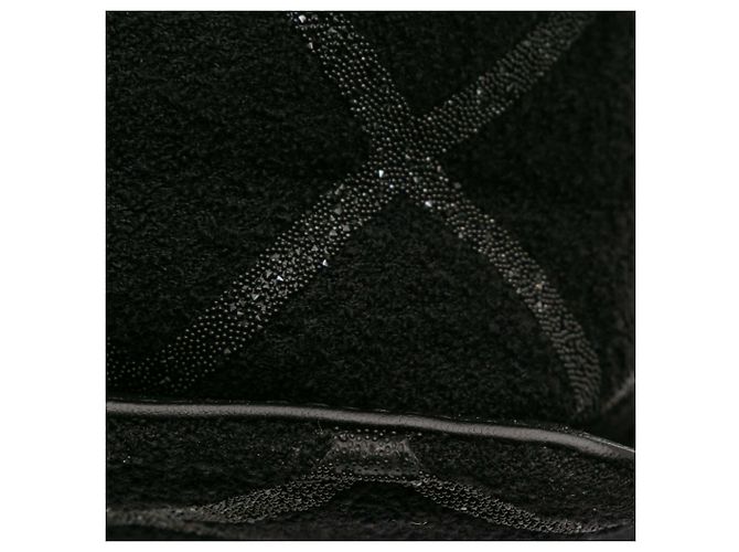 Borsa Shopping Chanel in Tweed Nero e Resina con Catena e Cerniera - vista 8