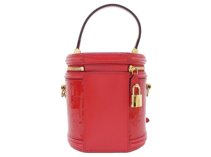 Sac à main Louis Vuitton Vernis Cannes PM Rouge - vue 2