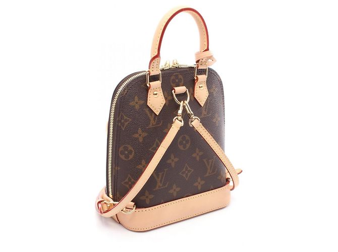 Zaino Alma Louis Vuitton Marrone Monogramma - vista 2