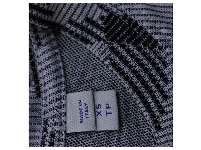 T-shirt a quadri Burberry in cotone grigio - vista 4