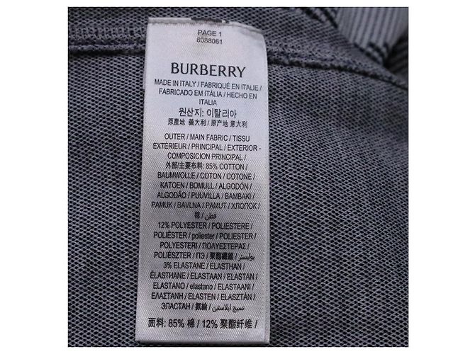 T-shirt a quadri Burberry in cotone grigio - vista 5