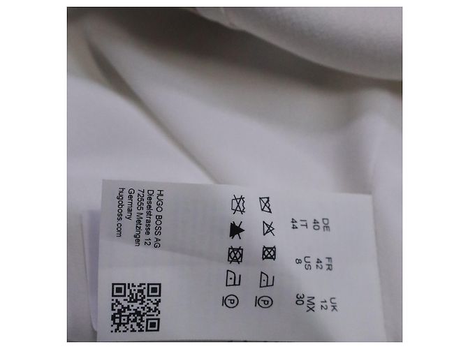 Vestido Danelava Boss Hugo Boss en Acetato Blanco - vista 6