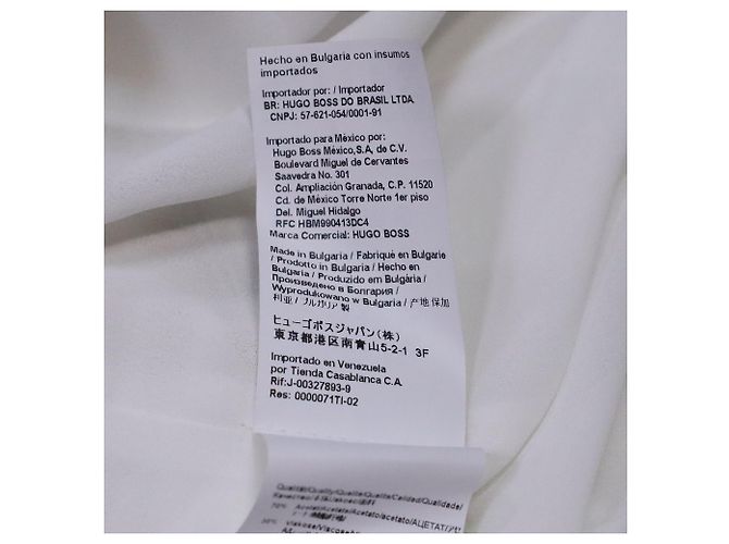 Vestido Danelava Boss Hugo Boss en Acetato Blanco - vista 7