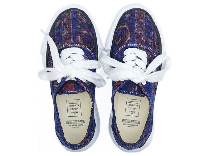 Autre Marque Mihara Yasuhiro Jacquard Canvas Sneakers Blau - Ansicht 3
