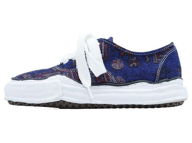 Autre Marque Mihara Yasuhiro Jacquard Canvas Sneakers Blau - Ansicht 6