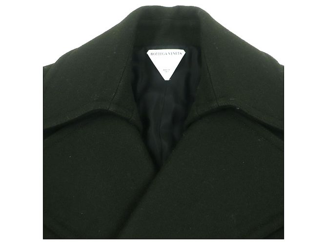 Abrigo de Lana Bottega Veneta Pea Coat Verde Verde oscuro - vista 2