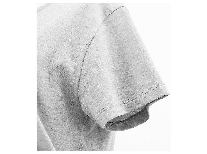 Céline Camiseta Celine Signature de algodón Negro Gris - vista 3