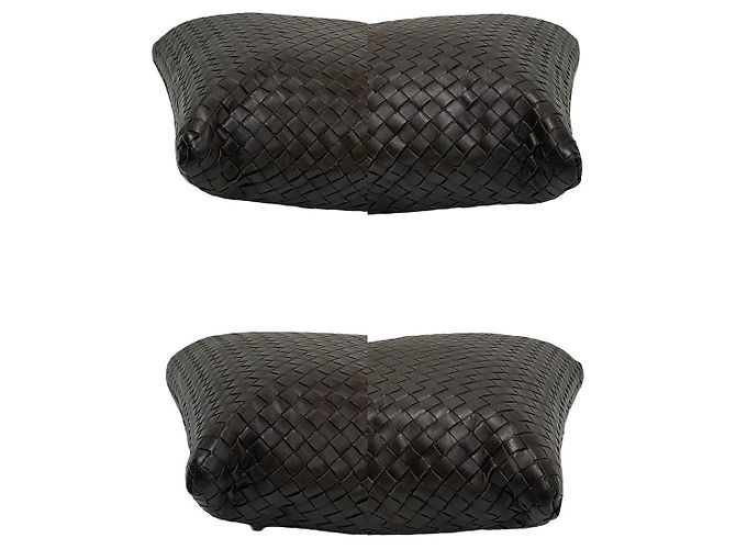 Borsa a tracolla in pelle Bottega Veneta Marrone Bronzo - vista 8