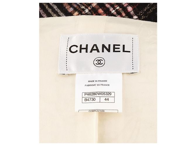JAQUETA DE TWEED ECRU CHANEL 13A PARIS EDIMBURGO COM BOTÕES GRIPOIX FR 44 Bege - vista 10