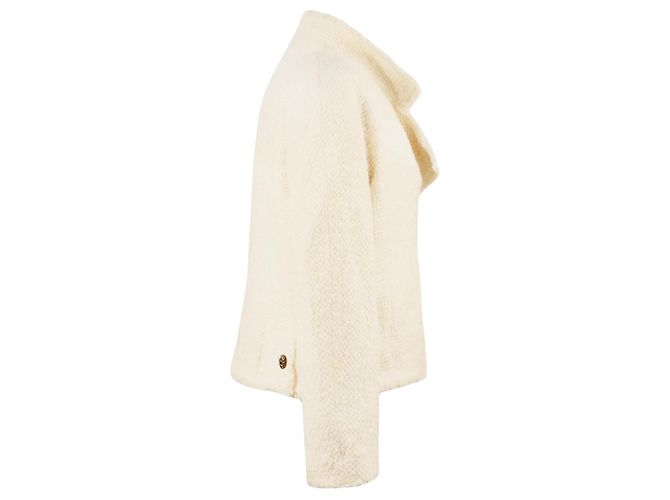 JAQUETA DE TWEED ECRU CHANEL 13A PARIS EDIMBURGO COM BOTÕES GRIPOIX FR 44 Bege - vista 7