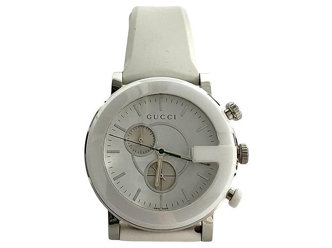 Gucci G Chrono Edelstahl Uhr Silber - Ansicht 3