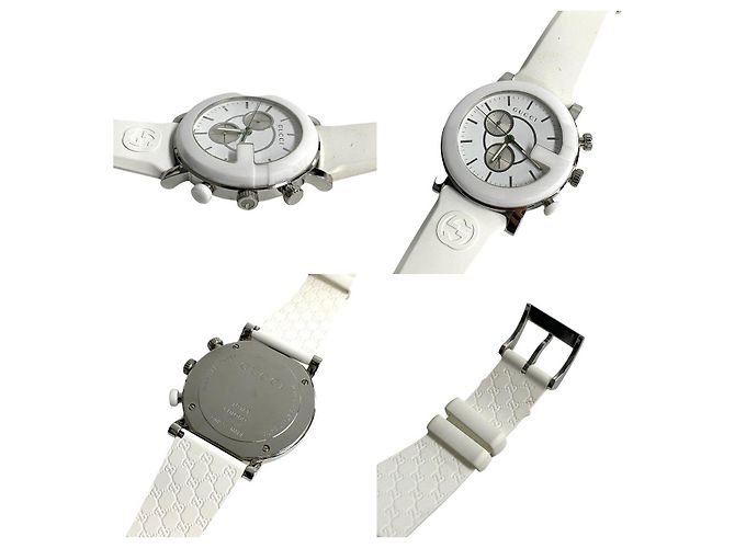 Gucci G Chrono Edelstahl Uhr Silber - Ansicht 4