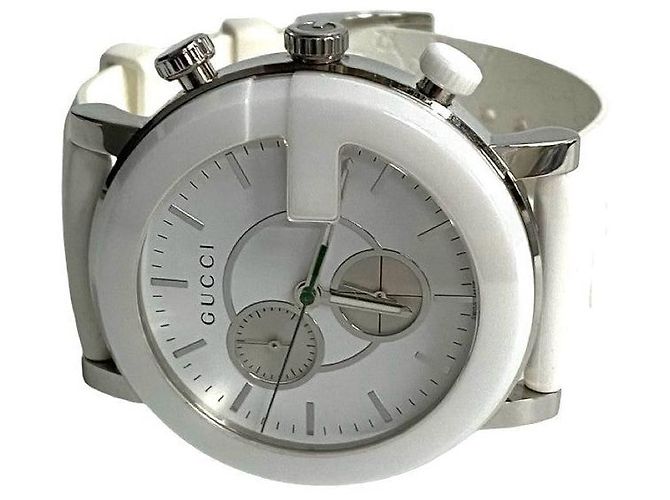 Gucci G Chrono Edelstahl Uhr Silber - Ansicht 7