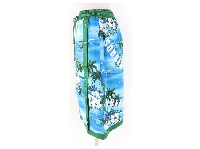 Falda de algodón con estampado de palmera de Los Ángeles de Gucci Multicolor - vista 3