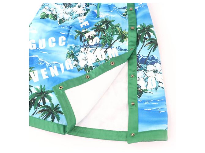 Falda de algodón con estampado de palmera de Los Ángeles de Gucci Multicolor - vista 6