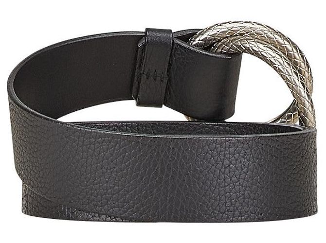 Cinto de couro com dupla argola Bottega Veneta - vista 3