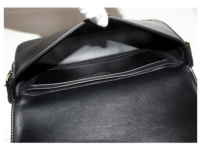 Borsa a Spalla Grace in Vitello Burberry Nero - vista 5