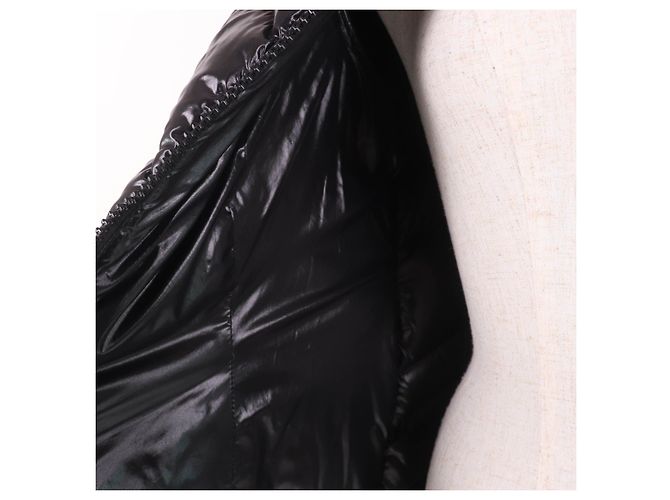 Abrigo de plumas Moncler FULMAR de piel de zorro Pharma Negro - vista 5