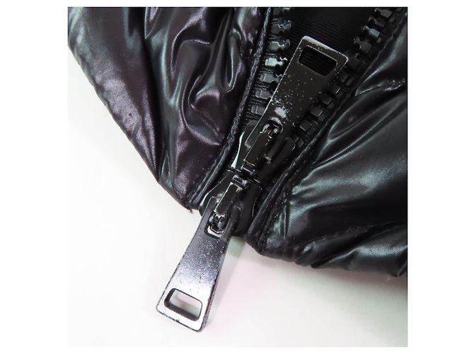 Abrigo de plumas Moncler FULMAR de piel de zorro Pharma Negro - vista 8