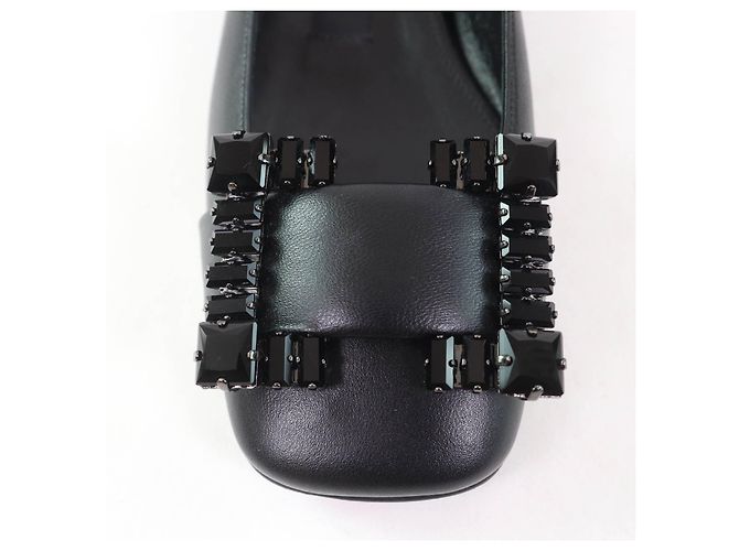 Autre Marque Sergio Rossi SR PRINCE Leder-Pumps Schwarz - Ansicht 9