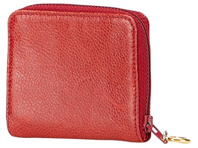 Timeless Monedero de piel de caviar Chanel Coco Mark Roja - vista 2