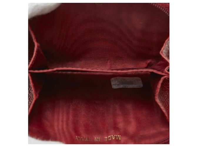 Timeless Monedero de piel de caviar Chanel Coco Mark Roja - vista 6
