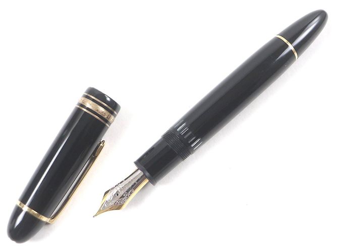 Pluma Montblanc Meisterstück Au750 Negro - vista 2