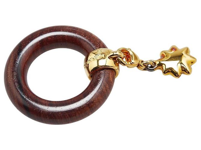 Ring Anello per sciarpa Hermès Etoile Voyage in legno Marrone - vista 3