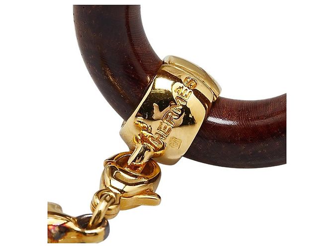 Ring Anello per sciarpa Hermès Etoile Voyage in legno Marrone - vista 6