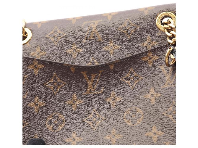 Borsa a Spalla Passy Louis Vuitton Marrone Nero Monogramma - vista 10