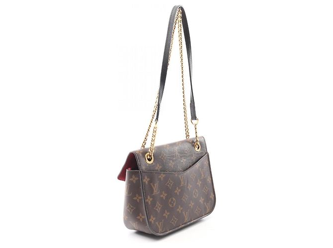 Borsa a Spalla Passy Louis Vuitton Marrone Nero Monogramma - vista 2